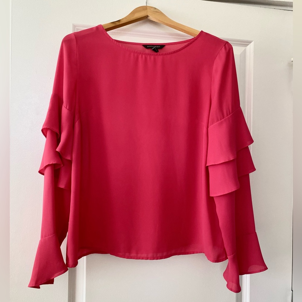 Banana Republic Hot Pink Blouse - Size M